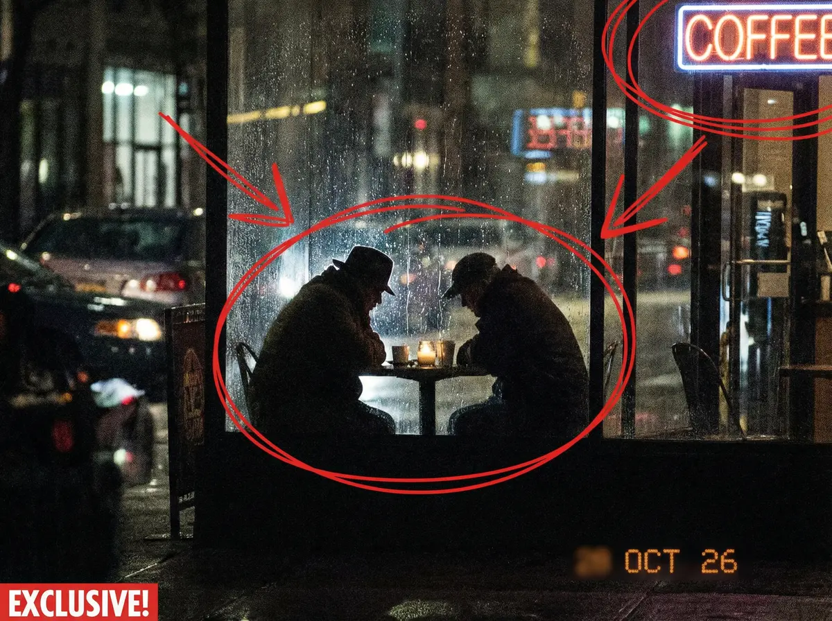 暗网吃瓜 深夜咖啡馆密会现场照